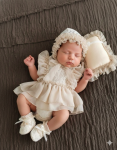 159 1ST COMBO DRESS - CREAM
