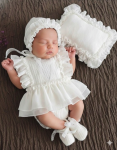 159 1ST COMBO DRESS - White