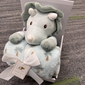 Blanket with big doll - Green