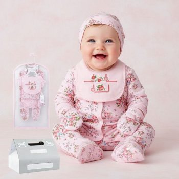 Hanging Set - 5 Pcs Pink Floral