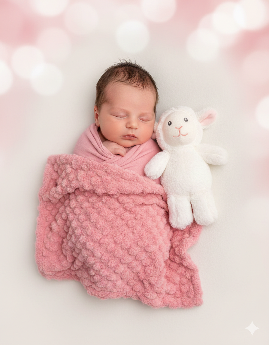 Blanket Small Doll Set - Pink