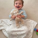 Blanket with big doll - Brown
