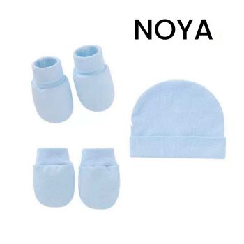Cap & Mittens - Blue