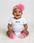 Cap & Socks Set – Pink Flower 1