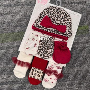 Cap socks combo Red -135