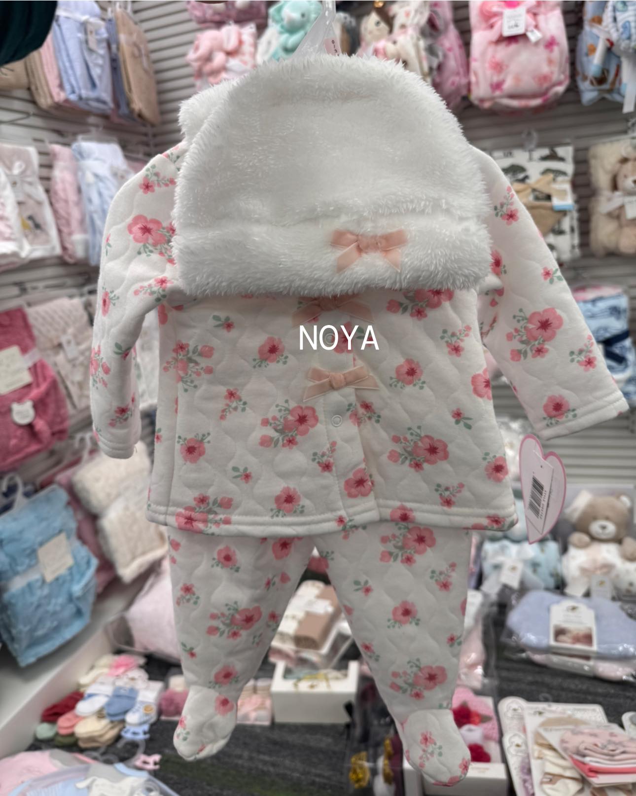 Dress Combo Set - 3 PCs - Winter Floral Knit 1
