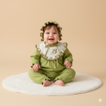 GIRLS FROK ROMPER 125 - Green