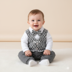 Gentle man suit - Gray Vest