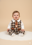 Gentleman Suit - Brown Argyle