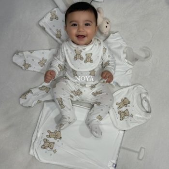 Hanging Gift Set - 10 Pcs - Beige Bear