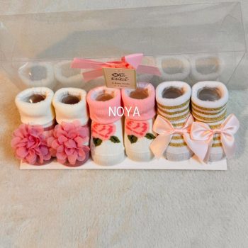 6-Piece Baby Girl Socks Set