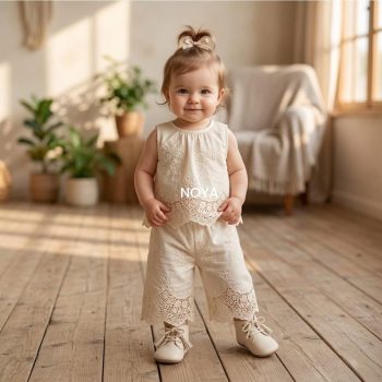 2-Piece Baby Girl Summer Co-ord Set