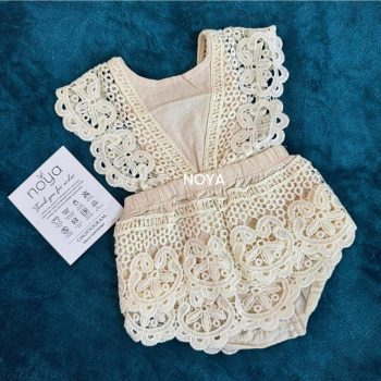Boho Baby Girl Lace Romper