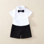 2-Piece Baby & Toddler Boy Gentleman Tuxedo Set
