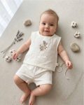 2-Piece Baby Linen Cotton Summer Set