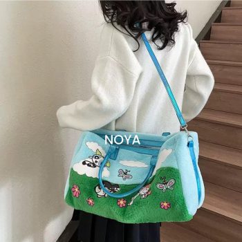 Cute Faux Fur Plush Shoulder Bag