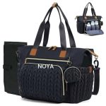 Premium Chevron Quilted Mommy Travel Bag Set