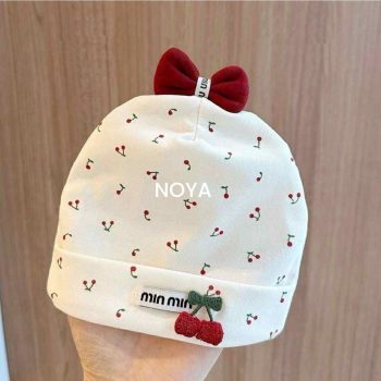 Cute Baby Girl Beanie with Top Bow