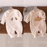 Baby Winter Fleece Romper – Long Sleeve Side-Snap