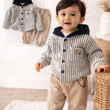2-Piece Baby Hooded Outfit