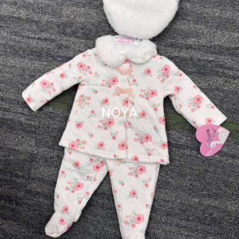 Sweet Rose Quilted Pajama Set
