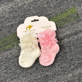 2-Pair Baby Girl Dress Socks
