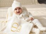 4-Piece Luxury Cable-Knit Baby Gift Set