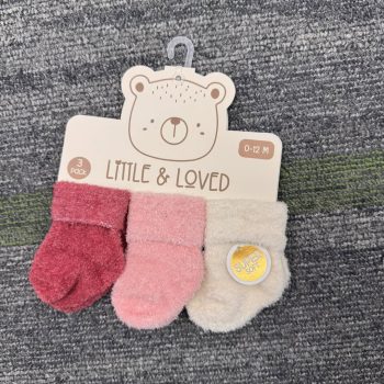 3-Pack Super Soft Fuzzy Baby Socks