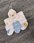 3-Pack Newborn Boy Roll-Cuff Socks
