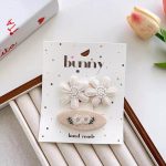 Little Bunny Handmade Fabric Hairpin Set