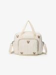 Cute Teddy Bear Quilted Diaper Bag