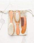 Wooden Baby Hair Grooming Combo