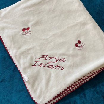 Customised Cherry Baby Blanket