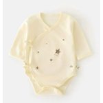 Star Print Baby - Long Sleeve Cotton Romper